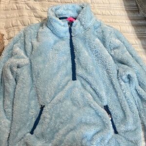Lilly Pulitzer Light Blue Fleece Kids Jacket